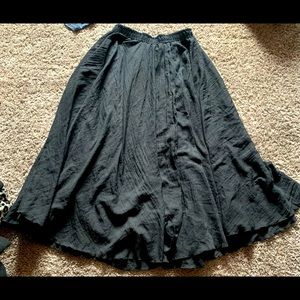 This is a black long skirt that is very light.